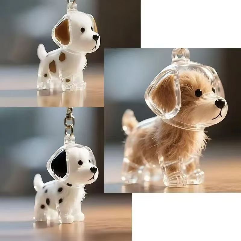 Pet Hair Keepsake Pendant / Keychain (Dog Version)