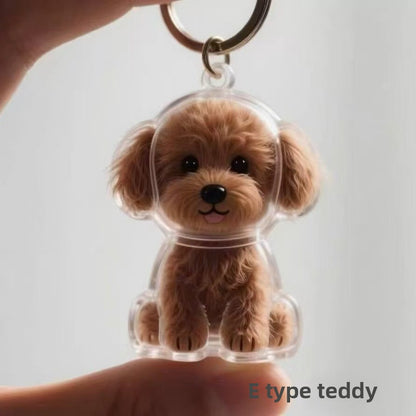Pet Hair Keepsake Pendant / Keychain (Dog Version)